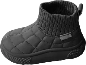 Big Kids Warm Ankle Boots Boys Girls Unisex Non Slip Mid Calf Winter Outdoor Lightweight Shoes for Girls Slip on Boots