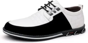 BORAMAX Men's Dress Shoes Lace-up Loafers Leather Oxford Classic Modern Business Driving Comfortable Dress Shoes for Men