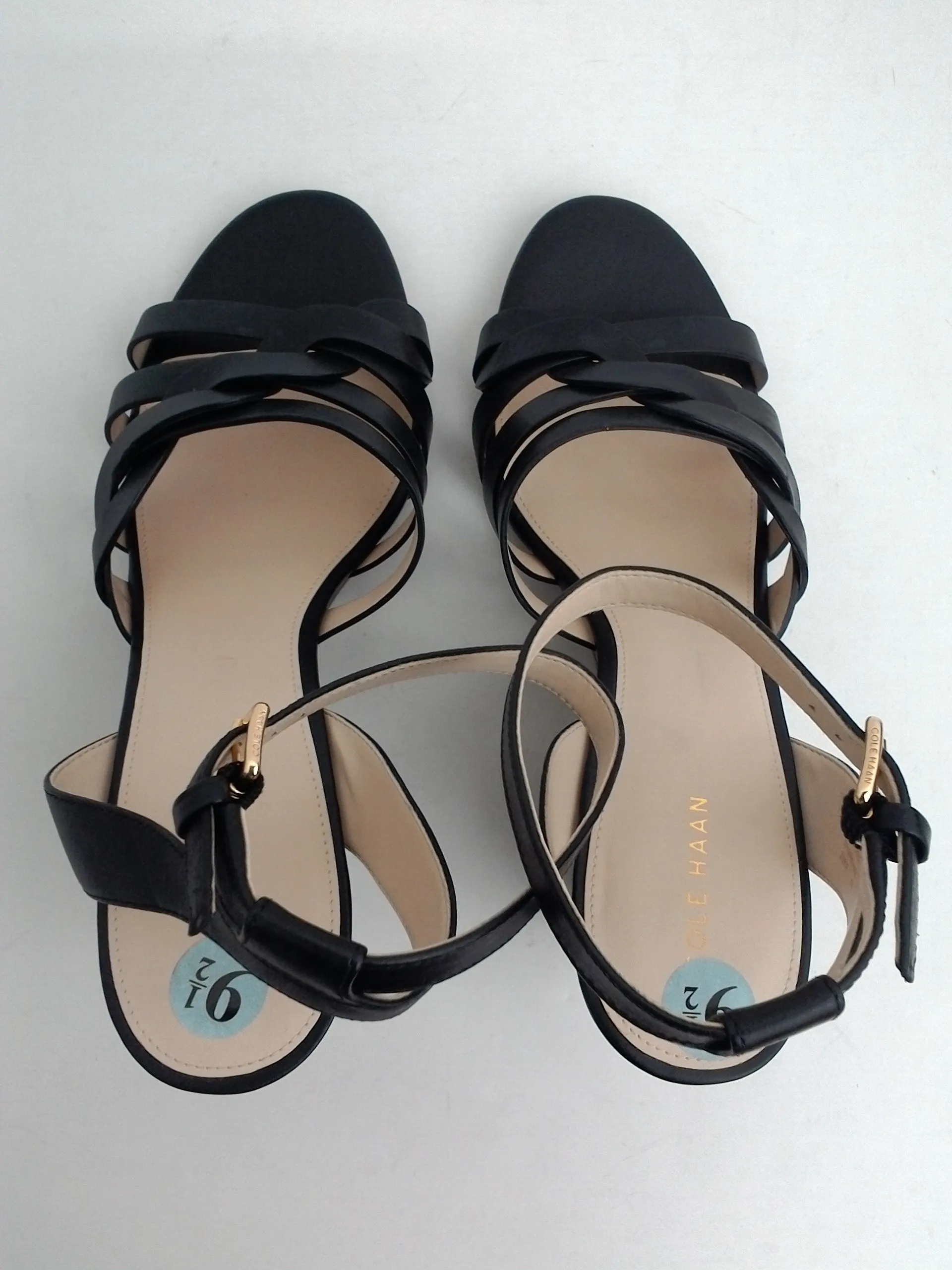 Cole Haan Women's Black Wedge Sandal Size 9.5 B