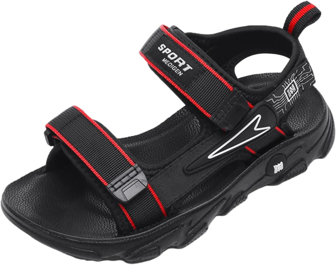 Kids Boys Summer Sports Sandals Outdoor Hiking Beach Sports Sandals Double Adjustable Strap Lightweight Shoes