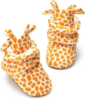 Meckior Newborn Infant Baby Girls Boys Warm Fleece Winter Booties First Walkers Slippers Shoes