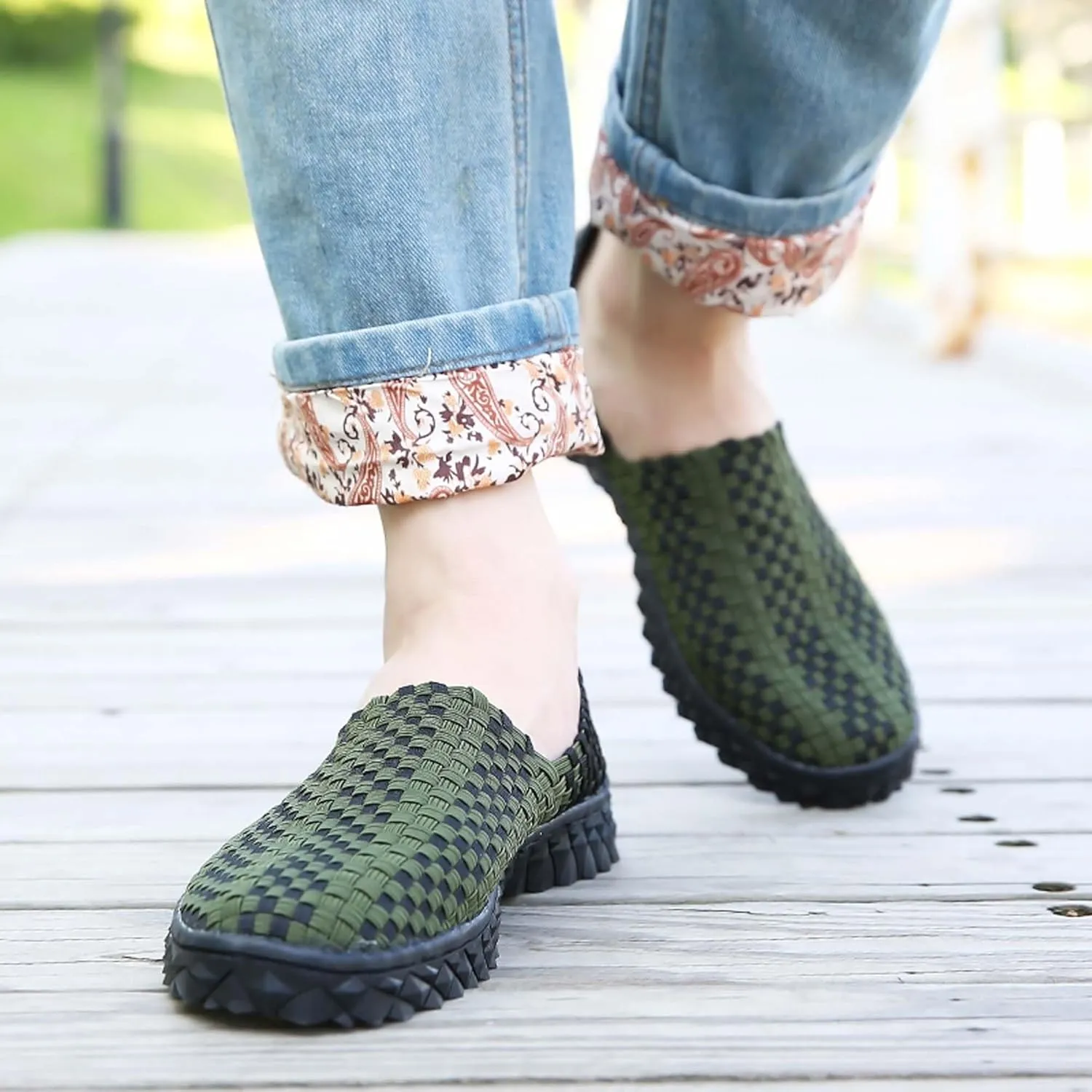 Men's Casual Walking Shoes,Hand Sewn,Women's Non-Slip Flat Shoes,Comfortable Summer Breathable Shoes,Fashion Sneakers - Comfortable Sandals，