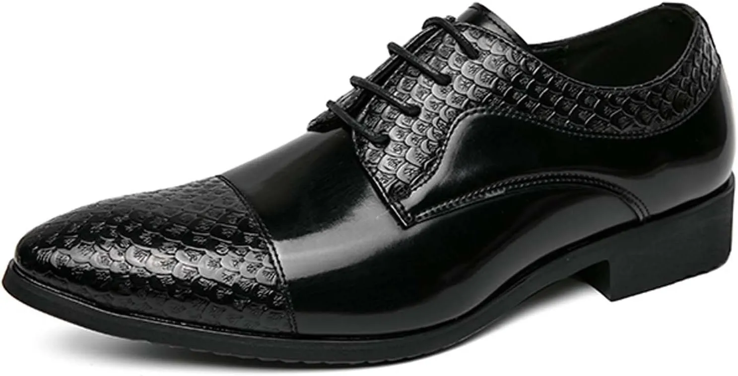 Men's Comfortable Flat Shoes Large Business Shoes Closed Toe Pointed Casual Comfortable Formal Dress Work Shoes