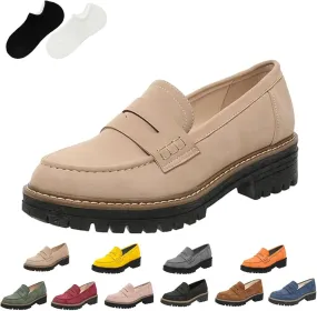 Orthoture-Orthopedic Platform Loafers, Comfort Orthopedic Shoes, Womens Round Toe Walking Shoe, Slip on Shoes