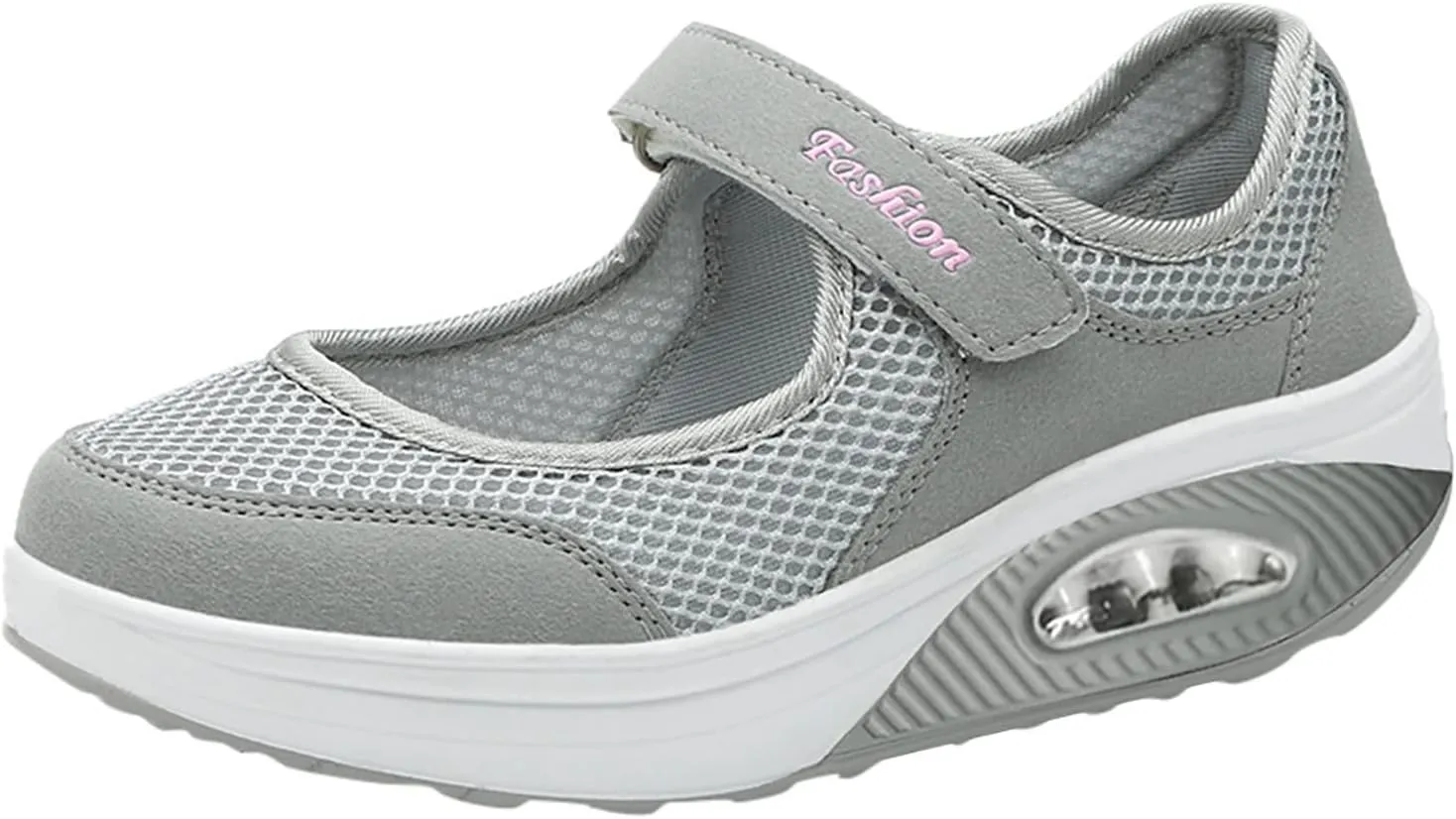 PGOJUNI Women's Fashion Sneakers,Women's Air Cushion Slip-On Walking Sneaker Orthopedic Diabetic Shoes with Arch Support