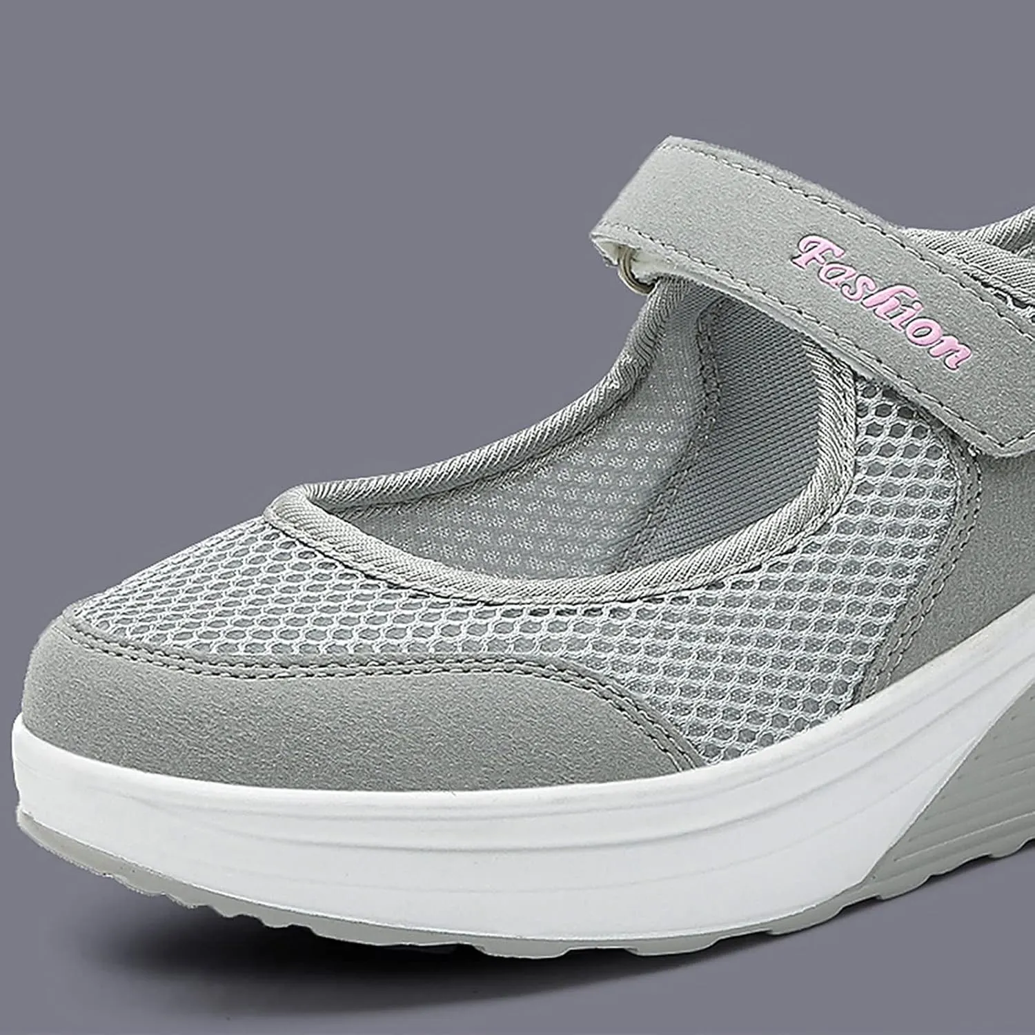 PGOJUNI Women's Fashion Sneakers,Women's Air Cushion Slip-On Walking Sneaker Orthopedic Diabetic Shoes with Arch Support