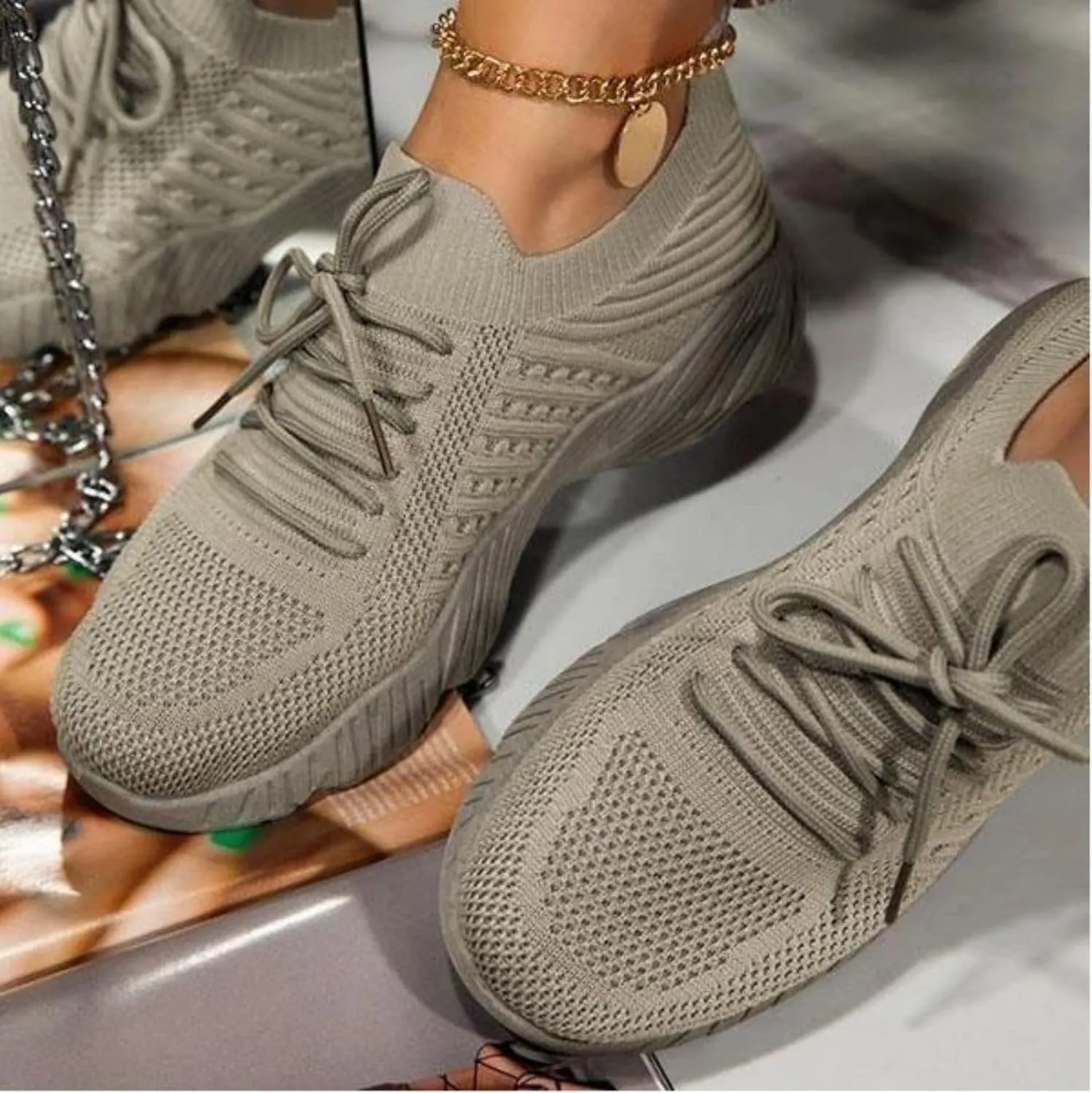 Running Shoes for Women Wide Feet Non Slip Running Shoes Lightweight Breathable Casual Walking Sneakers Fashion Mesh Workout Sports Shoe Workout Casual Sports Gym Athletic Sneaker
