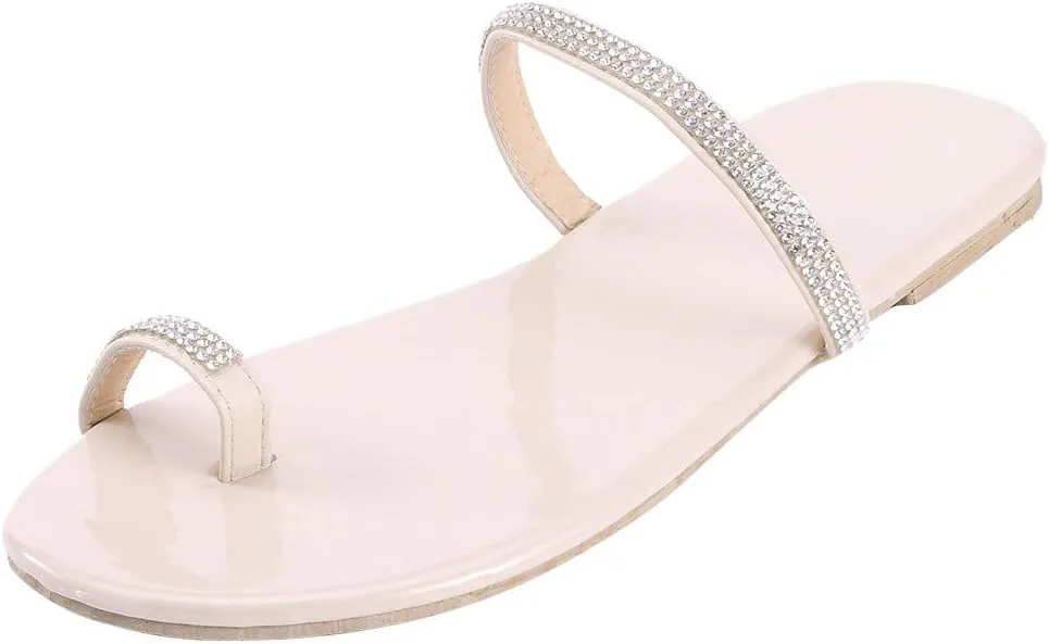 Sandals for Women Platform, Crystal Comfy Platform Sandal Shoes Summer Beach Travel Shoes Sandal Ladies Flip Flops