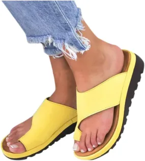 Sandals for Women Wide Width,2020 Comfy Platform Sandal Shoes Comfortable Ladies Shoes Summer Beach Travel Shoes Sandals Yellow