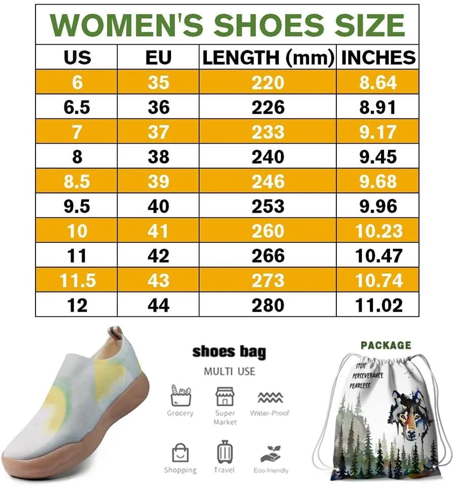 Women's Art Travel Shoes Slip-on Casual and Comfortable Loafers Light and Comfortable Fashionable Sneakers